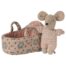 Baby Mouse in Carry Cot Rose